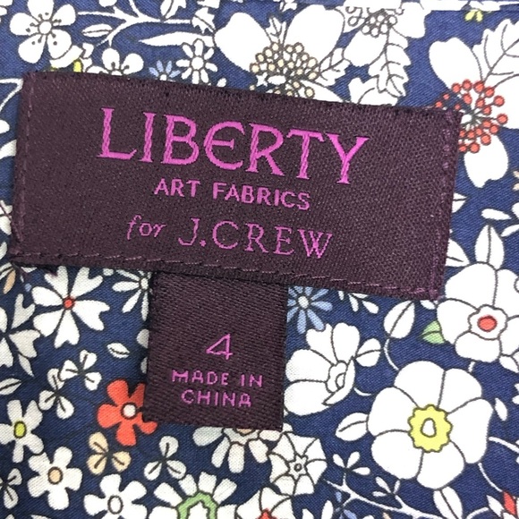 Liberty art Fabrics for jcrew, floral, print button down shirt - Picture 9 of 10